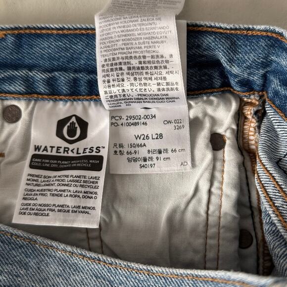 New Levi's 501 Skinny Jeans in Can't Touch This Women's Size 26 - Picture 8 of 10